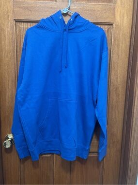 Independent Trading Co Royal Blue Men's Pullover Hoodie Sz L. NWOT
